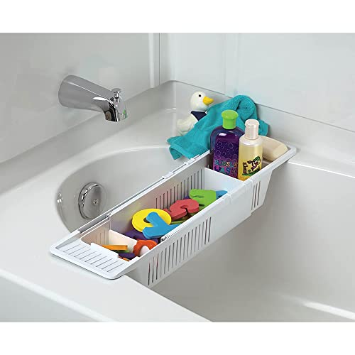 New KidCo Bath Storage Basket - Baby Bathtub Organizer (White)