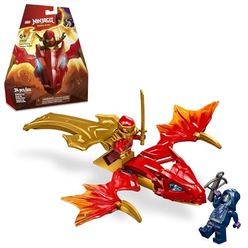 New LEGO NINJAGO Kai’s Rising Dragon Strike Toy, Ninja Battle Toy Playset with Kai Ninja Minifigure 71801