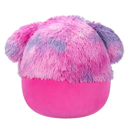 New Squishmallows Original 14-Inch Woxie Magenta Bigfoot with Tie-Dye Mane