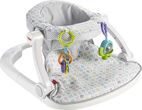 New Fisher-Price Baby Portable Chair Sit-Me-Up Floor Seat (Honeydew Drop)