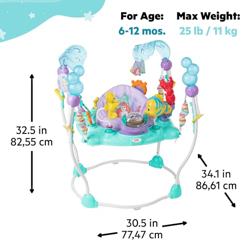 New Bright Starts Disney The Little Mermaid Sea of Activities Activity Jumper (Blue)