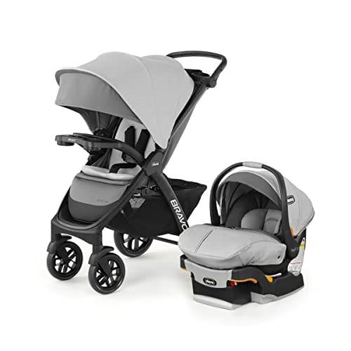 New Chicco Bravo LE Trio Travel System (Driftwood/Grey)