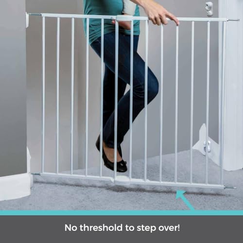 Toddleroo by North States Baby Gate for Stairs (30" Tall, White)