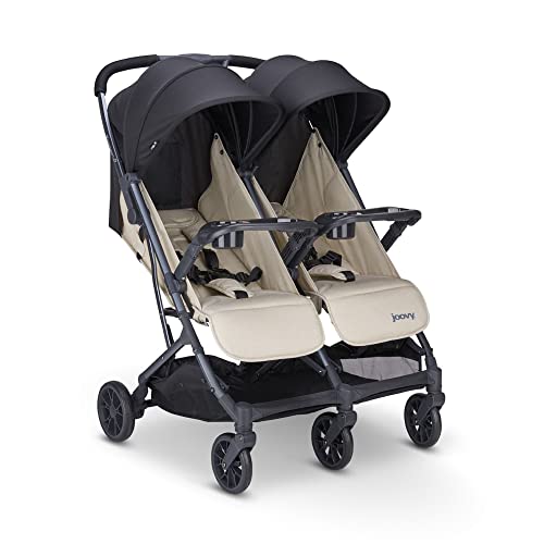 Joovy Kooper X2 Double Stroller Lightweight Travel Stroller (Sand)