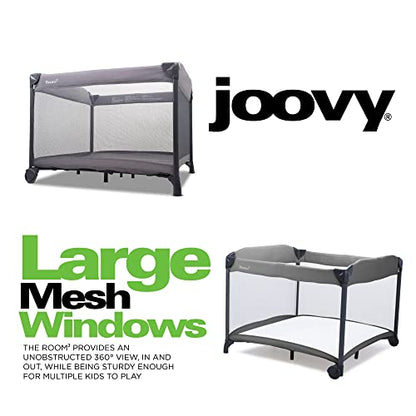 New Joovy Room² Large Portable Playpen for Babies and Toddlers (Charcoal)