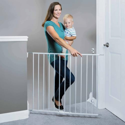 Toddleroo by North States Baby Gate for Stairs (30" Tall, White)