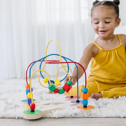 New Melissa & Doug Classic Wooden Bead Maze