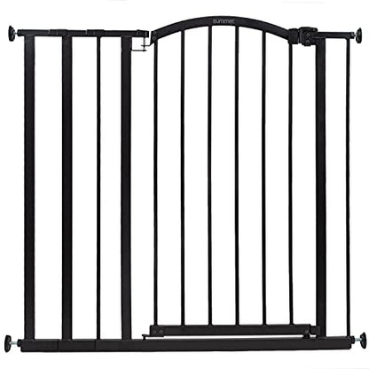 Summer Infant Extra Tall Decor Pet and Baby Gate (28.75" - 39.75" Wide, 36" Tall | Black)