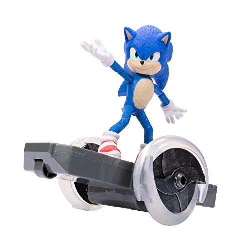 New Sonic the Hedgehog Sonic 2 Movie - Sonic Speed RC Vehicle (Blue/ Grey)