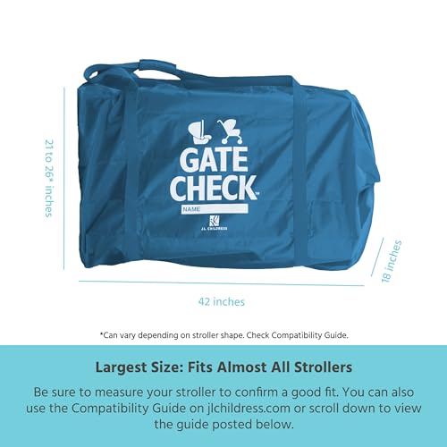 New J.L. Childress Gate Check Bag for Single & Double Strollers (Blue)