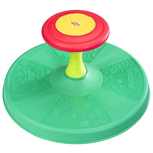 New Playskool Sit ‘n Spin Classic Spinning Activity Toy for Toddlers (Green-Yellow-Red)