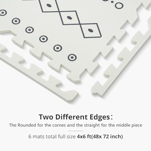 New PIGLOG Baby Play Mat - 72x48" Foam Puzzle Mat, Bohemia