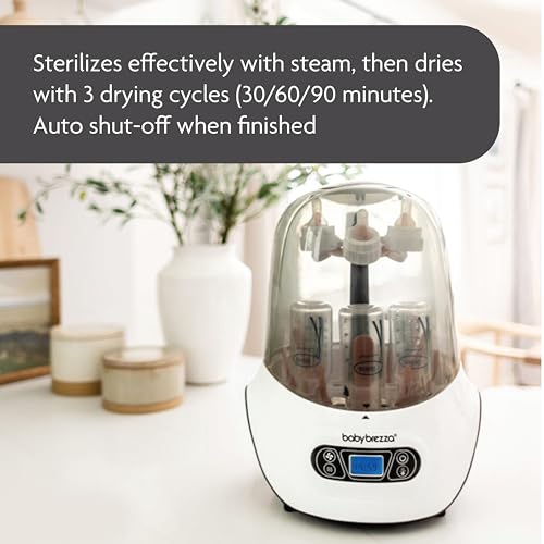 Baby Brezza Baby Bottle Sterilizer and Dryer Machine - Electric Steam Sterilization