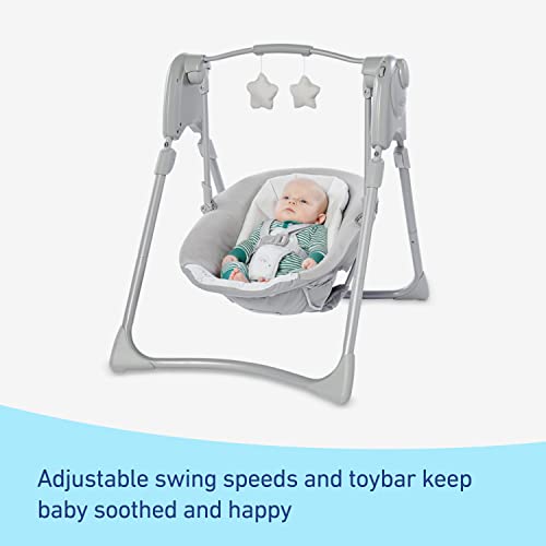 New Graco® Slim Spaces™ Compact Baby Swing (Reign)