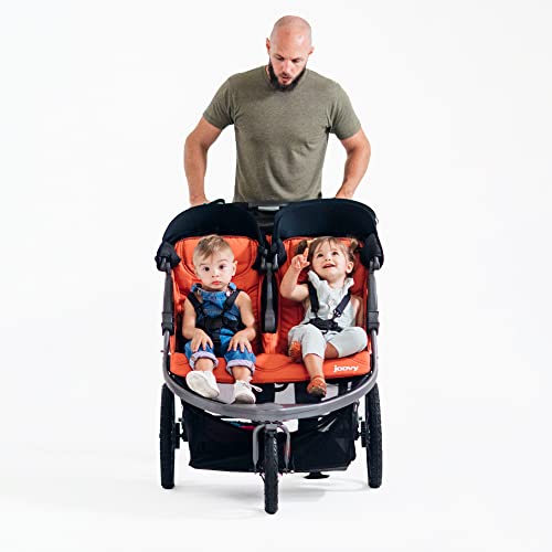 New Joovy Zoom X2 Lightweight Double Jogging Stroller (Paprika)