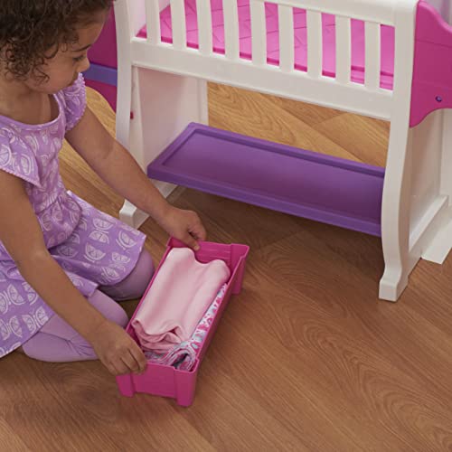 New American Plastic Toys Kids Nursery Baby Doll Playset Furniture Pink