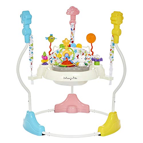 Dream On Me Zany 2-in-1 Baby Activity Center and Bouncer (Star Print)