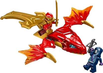 New LEGO NINJAGO Kai’s Rising Dragon Strike Toy, Ninja Battle Toy Playset with Kai Ninja Minifigure 71801