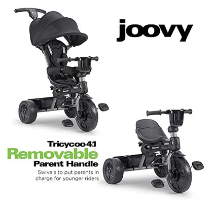 Joovy Tricycoo 4.1 Kids Tricycle with Retractable Canopy (Black)