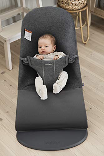 BabyBjörn Bouncer Bliss, 3D jersey, Charcoal gray