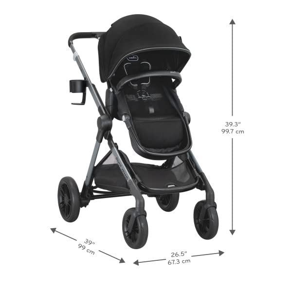 Evenlo Pivot Xpand Modular Stroller (Ayrshire Black)