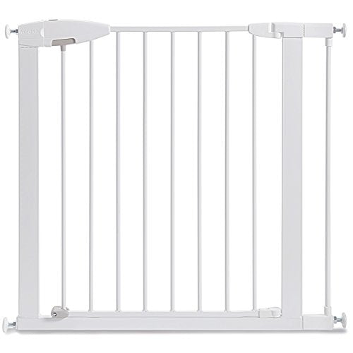 New Munchkin® Easy Close Pressure Mounted Baby Gate (White - 35x29.5 Inch)