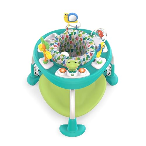 New Bright Starts Bounce Bounce Baby 2-in-1 Activity Center Jumper & Table (Green)