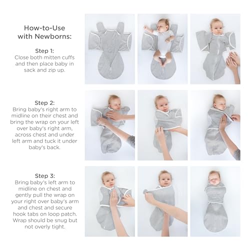 SwaddleDesigns 6-Way Omni Swaddle Sack (Heathered Teal)