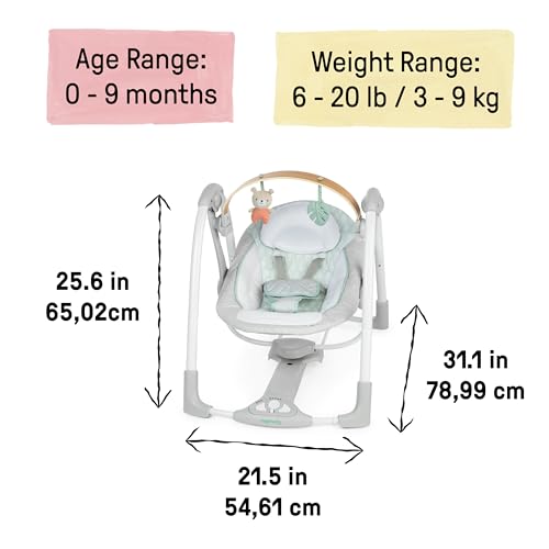 Ingenuity Cozy Spot Swing n Go Portable Swing