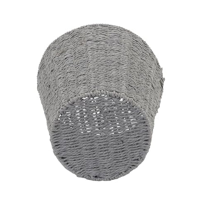 New Household Essentials Grey ML-7292 Wicker Waste Bin for Nursery