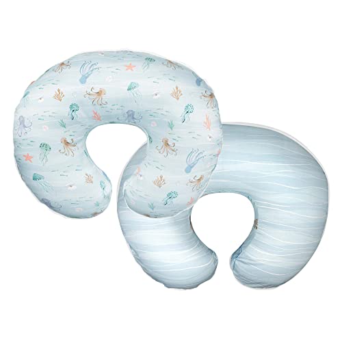 New Boppy Nursing Pillow Original Support (Green Foliage)