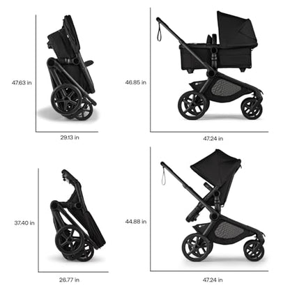 Bugaboo Kangaroo All-Terrain Single-to-Double Stroller (Dark Cherry)