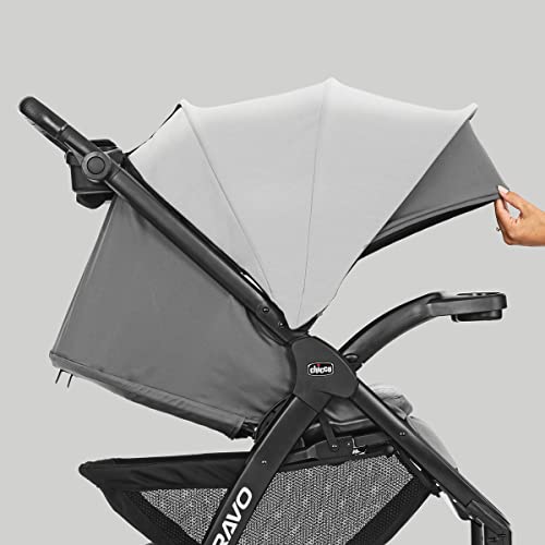 New Chicco Bravo LE Trio Travel System (Driftwood/Grey)