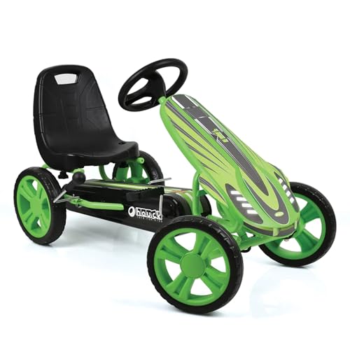 New Hauck Speedster Pedal Go-Kart for Kids Ages 4-8 (Green)