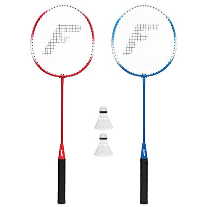 New Franklin Sports Badminton Racket + Birdie Set (Red/ White/ Blue)