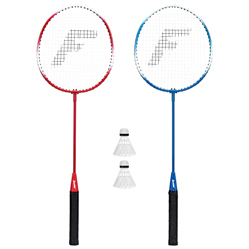 New Franklin Sports Badminton Racket + Birdie Set (Red/ White/ Blue)