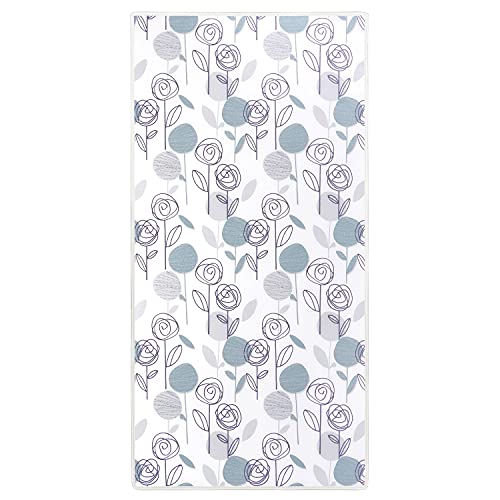 New Dream on Me Floral Dreams Firm Fiber Standard Crib Mattress (Teal)