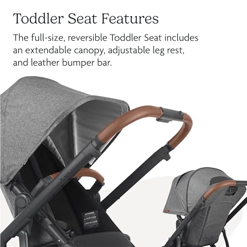 UPPAbaby Vista V2 Stroller with Bassinet (Greyson Charcoal Melange)