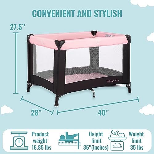 New Dream On Me Nest Portable Play Yard (Pink)