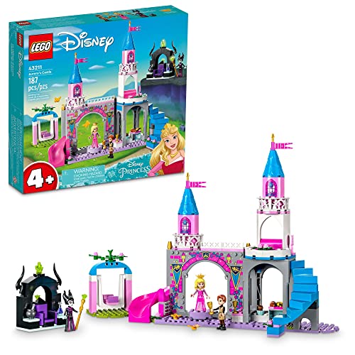 New LEGO Disney Princess Aurora's Castle Building Toy Set 43211