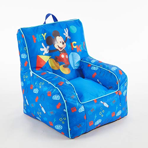 New Idea Nuova Disney Mickey Mouse Kids Nylon Bean Bag Chair (Large)