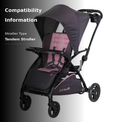 Baby Trend Sit N' Stand 2.0 – Convertible Double Stroller (Simply Pink)