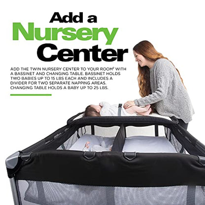 New Joovy Room² Large Portable Playpen for Babies and Toddlers (Charcoal)