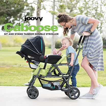 Joovy Caboose Sit and Stand Double Stroller (Red)