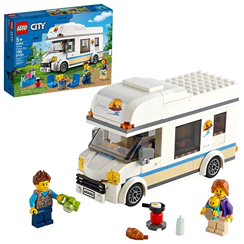 New LEGO City Great Vehicles Holiday Camper Van 60283 Toy Car