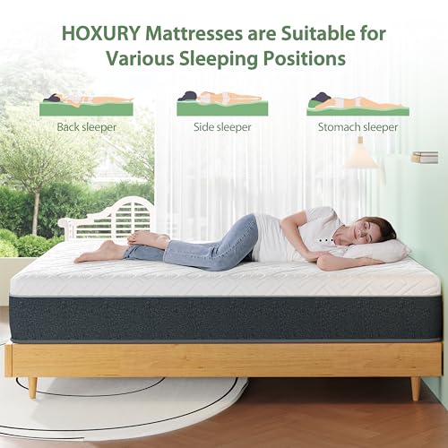 New HOXURY Twin Mattress 10 Inch Green Tea Memory Foam Mattress