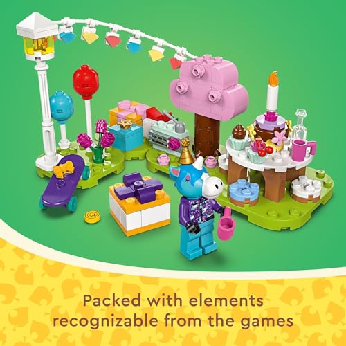 New LEGO Animal Crossing Julian’s Birthday Party Video Game Toy for Kids, 77046