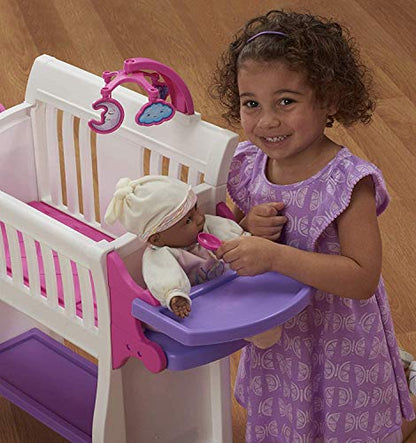 American Plastic Toys Kids' Nursery Baby Doll Playset Furniture (Pink)