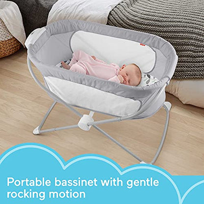 New Fisher-Price Baby Crib Bassinet Portable Cradle - Climbing Leaves (Amazon Exclusive)