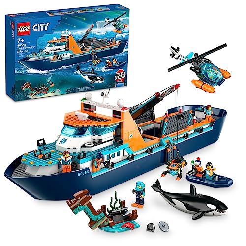 New LEGO City Arctic Explorer Ship 60368 Building Toy Set